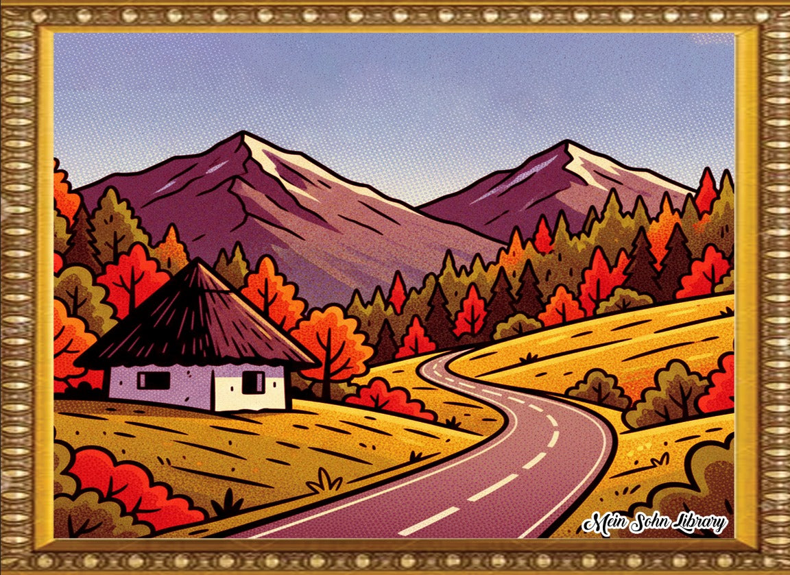 Autumn Pathway – Framed Wall Art