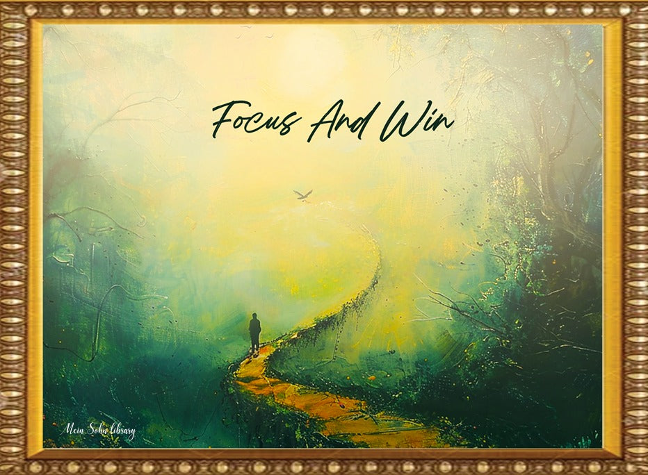 Focus and Win – Framed Wall Art