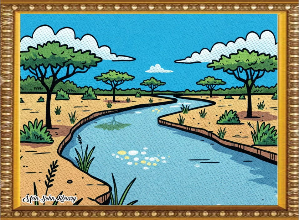 Riverside Serenity – Framed Wall Art