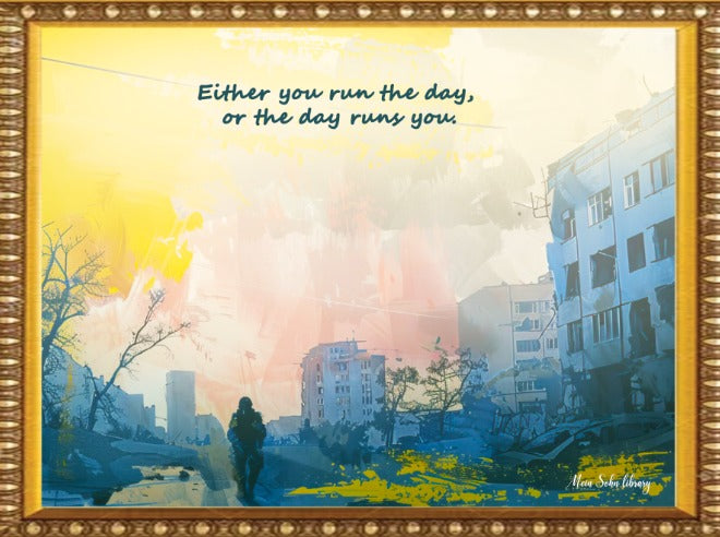 Run The Day – Framed Wall Art